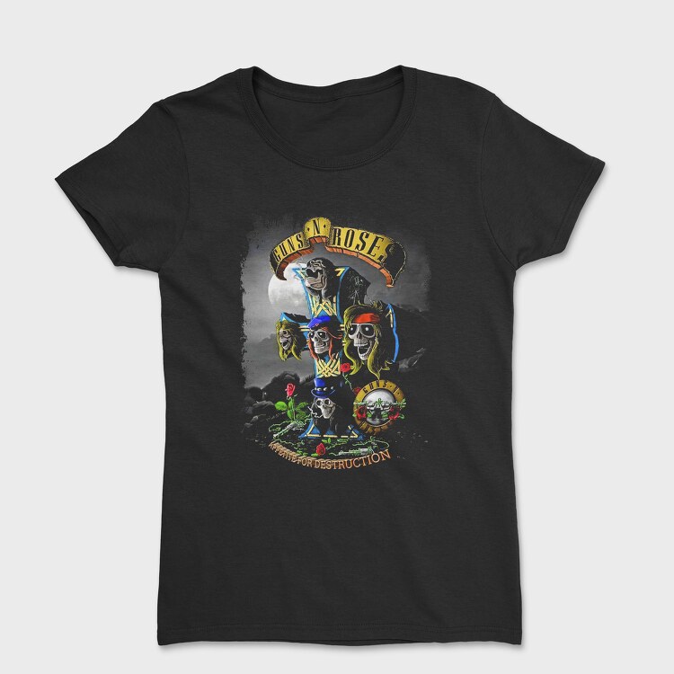 Guns N Roses 6, Дамска Тениска