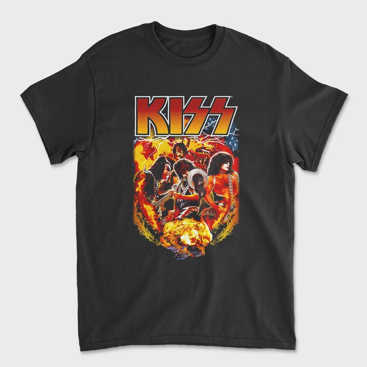 Kiss 4, Unisex Men's T-Shirt