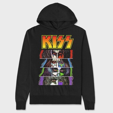 Kiss 6, Unisex Men's Hoodie