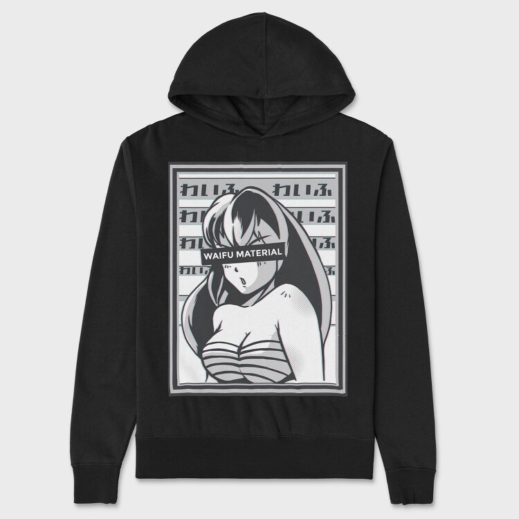 Waifu Material, Unisex Men's Hoodie