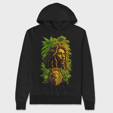 Bob Marley 3, Unisex Men's Hoodie