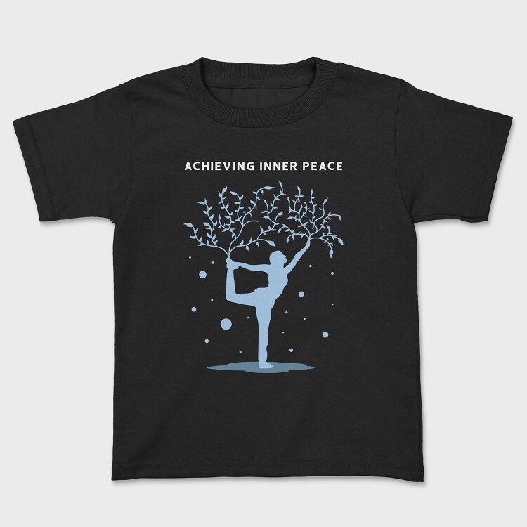 Achieving Inner Peace, Kids' T-Shirt
