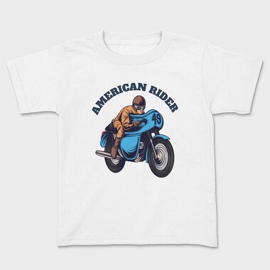 American Rider, Kids' T-Shirt