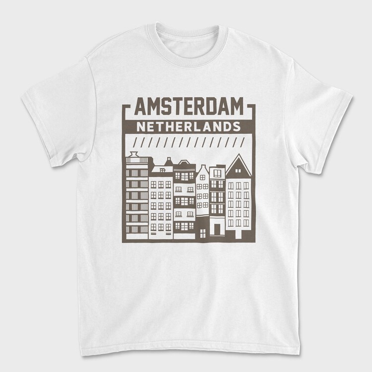 Amsterdam, Унисекс Мъжка Тениска