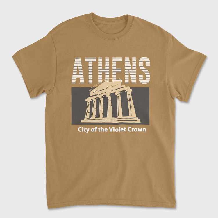 Athens, Унисекс Мъжка Тениска