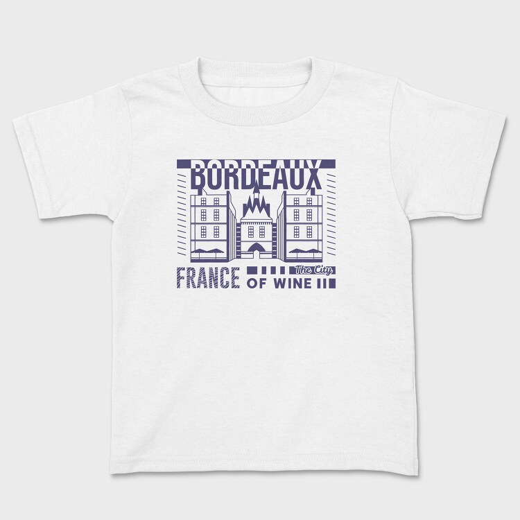 Bordeaux, Kids' T-Shirt