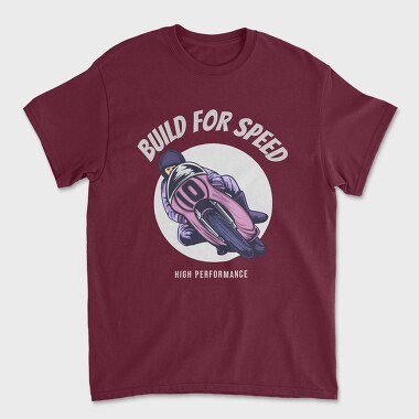 Unisex Men's T-Shirt, Build for Speed