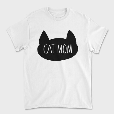 Cat Mom, Унисекс Мъжка Тениска