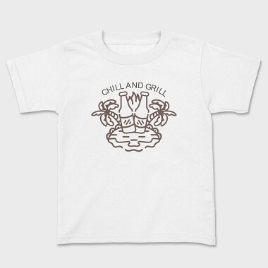 Chill and Grill, Kids' T-Shirt