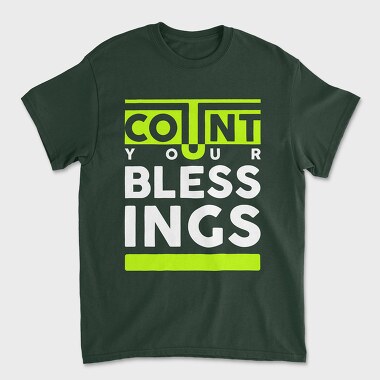 Count Your Bless, Унисекс Мъжка Тениска
