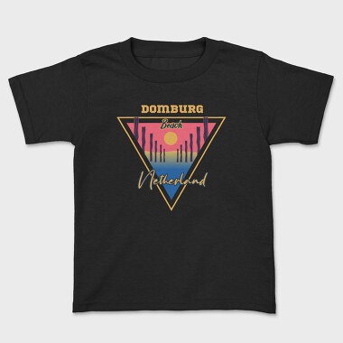 Domburg Beach, Kids' T-Shirt