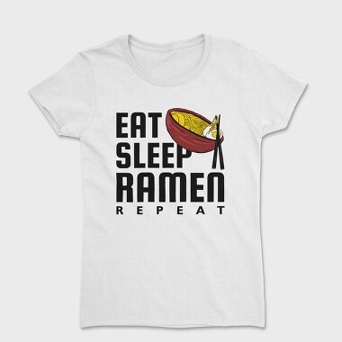 Eat Sleep Ramen Repeat, Women's T-Shirt