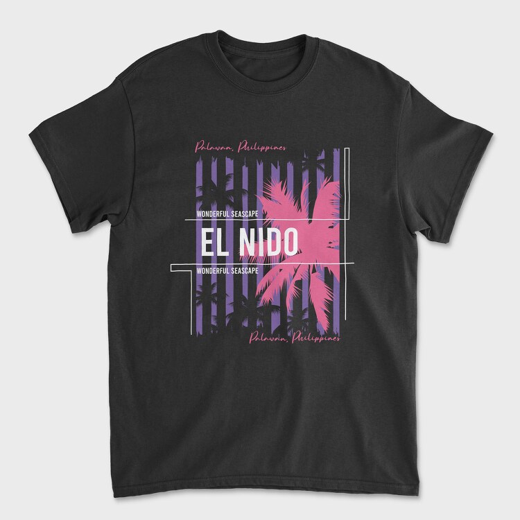 El Nido, Unisex Men's T-Shirt