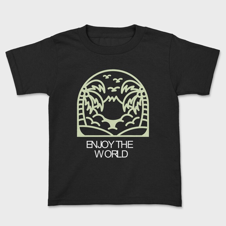 Enjoy the World, Kids' T-Shirt