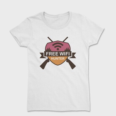 Free Wifi Hunter, Women's T-Shirt