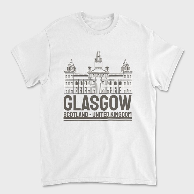 Glasgow, Унисекс Мъжка Тениска