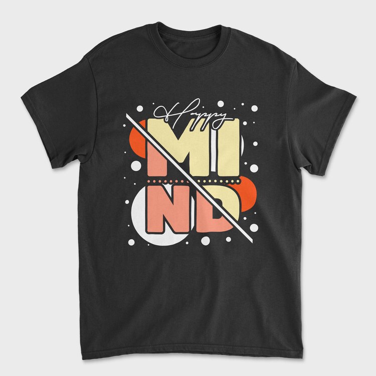 Happy Mind, Unisex Men's T-Shirt