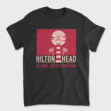 Hilton Head Island, Унисекс Мъжка Тениска