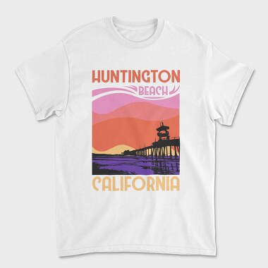 Huntington Beach, Unisex Men's T-Shirt