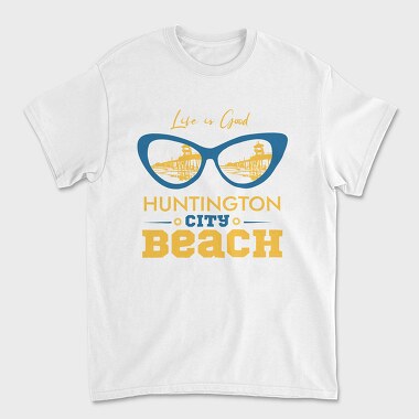 Huntington City Beach, Унисекс Мъжка Тениска