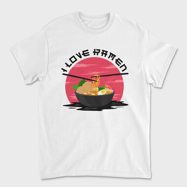 I Love Ramen, Unisex Men's T-Shirt