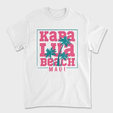 Kapalua Beach, Унисекс Мъжка Тениска