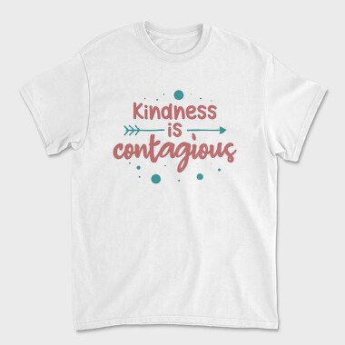 Kindness Is Contagious, Унисекс Мъжка Тениска