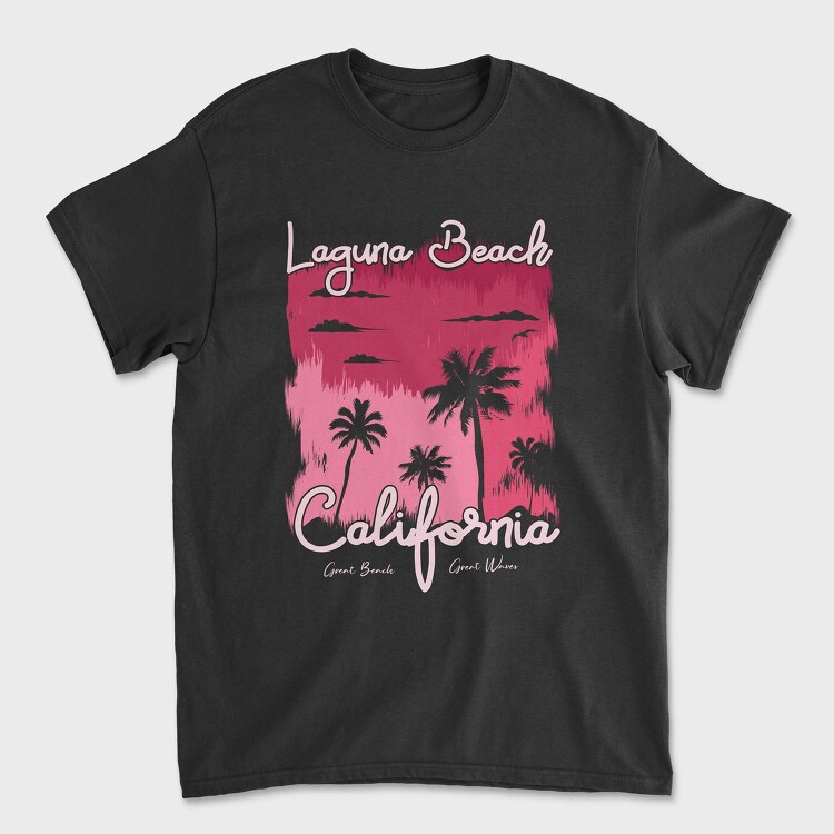 Laguna Beach, Унисекс Мъжка Тениска