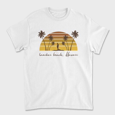 Lanikai Beach, Unisex Men's T-Shirt