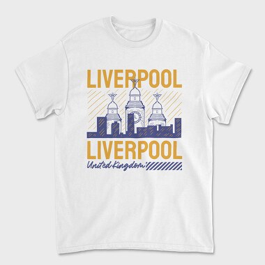 Liverpool, Унисекс Мъжка Тениска