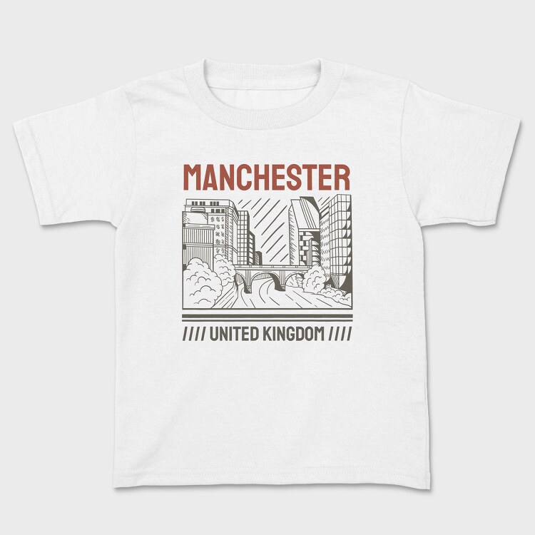 Manchester, Kids' T-Shirt