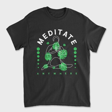 Meditate Anywhere, Unisex Men's T-Shirt