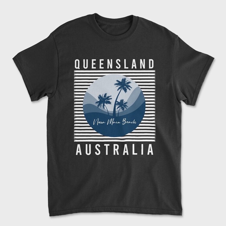 Noosa Main Beach, Unisex Men's T-Shirt