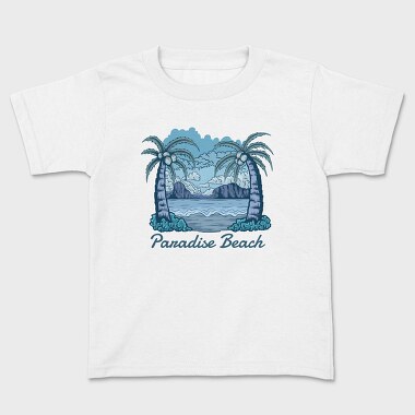 Paradise Beach, Kids' T-Shirt