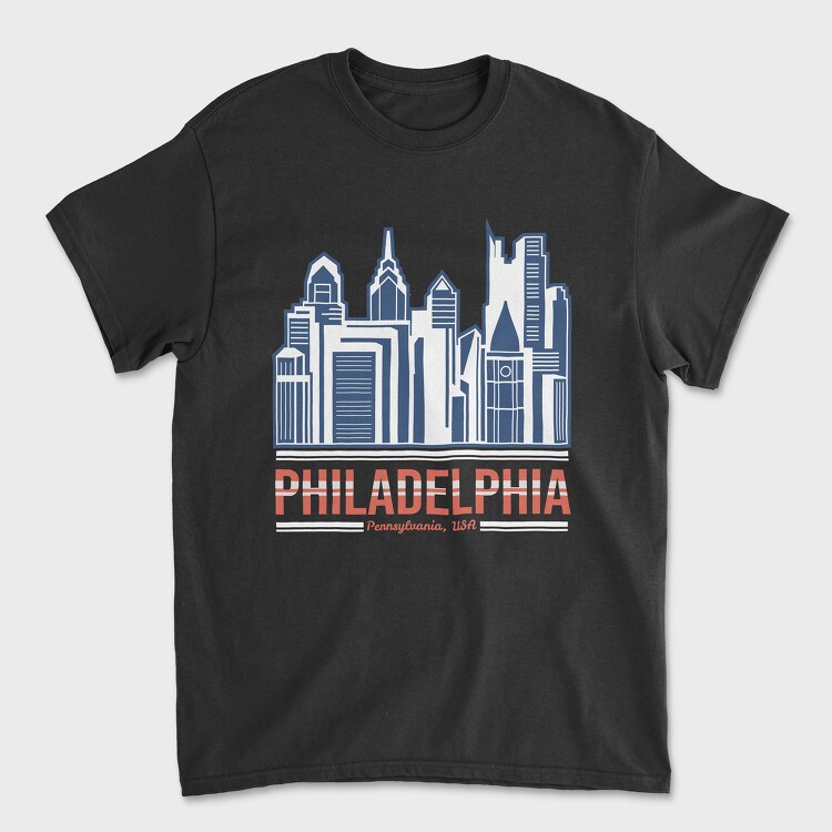 Philadelphia, Unisex Men's T-Shirt