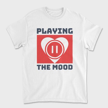 Playing the Mood, Unisex Men's T-Shirt