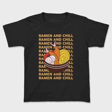 Ramen and Chill, Kids' T-Shirt