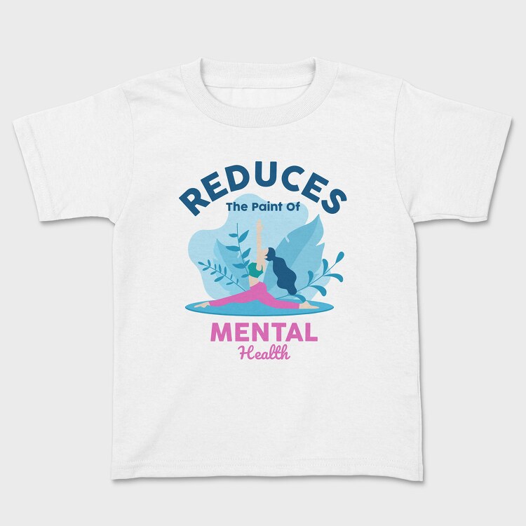Reduces the Paint of Mental Health, Kids' T-Shirt