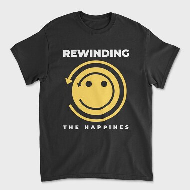 Rewinding the Happiness, Unisex Men's T-Shirt