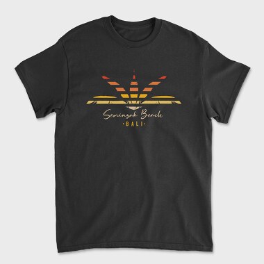 Seminyak Beach, Unisex Men's T-Shirt