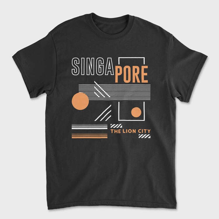 Singapore, Unisex Men's T-Shirt