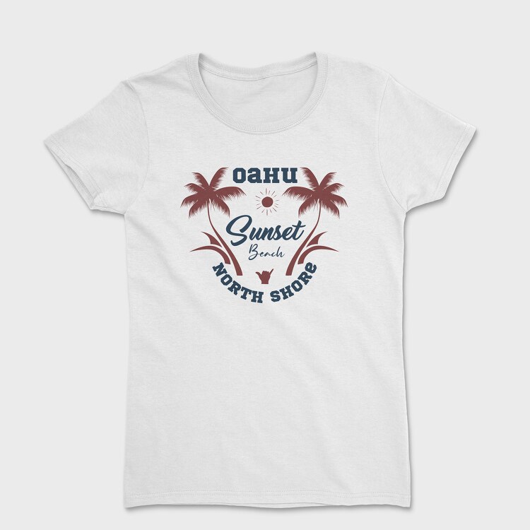 Sunset Beach, Women's T-Shirt