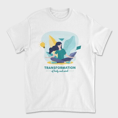 Transformation of Body and Mind, Unisex Men's T-Shirt