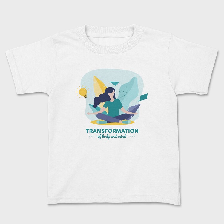 Transformation of Body and Mind, Kids' T-Shirt