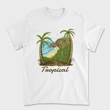 Tropical 2, Unisex Men's T-Shirt