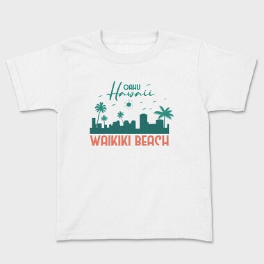 Kids' T-Shirt, Waikiki Beach