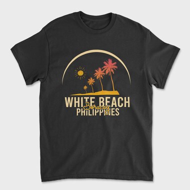 White Beach, Unisex Men's T-Shirt
