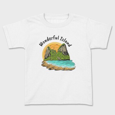 Wonderful Island, Kids' T-Shirt