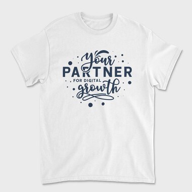 Your Partner for Digital Growth, Unisex Men's T-Shirt