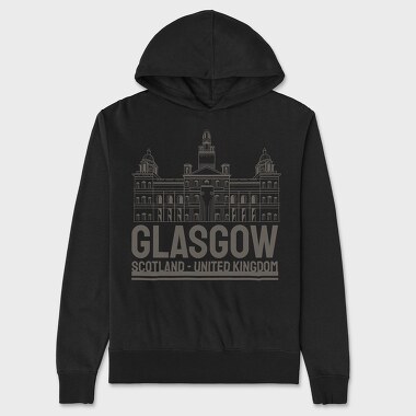Glasgow, Unisex Men's Hoodie